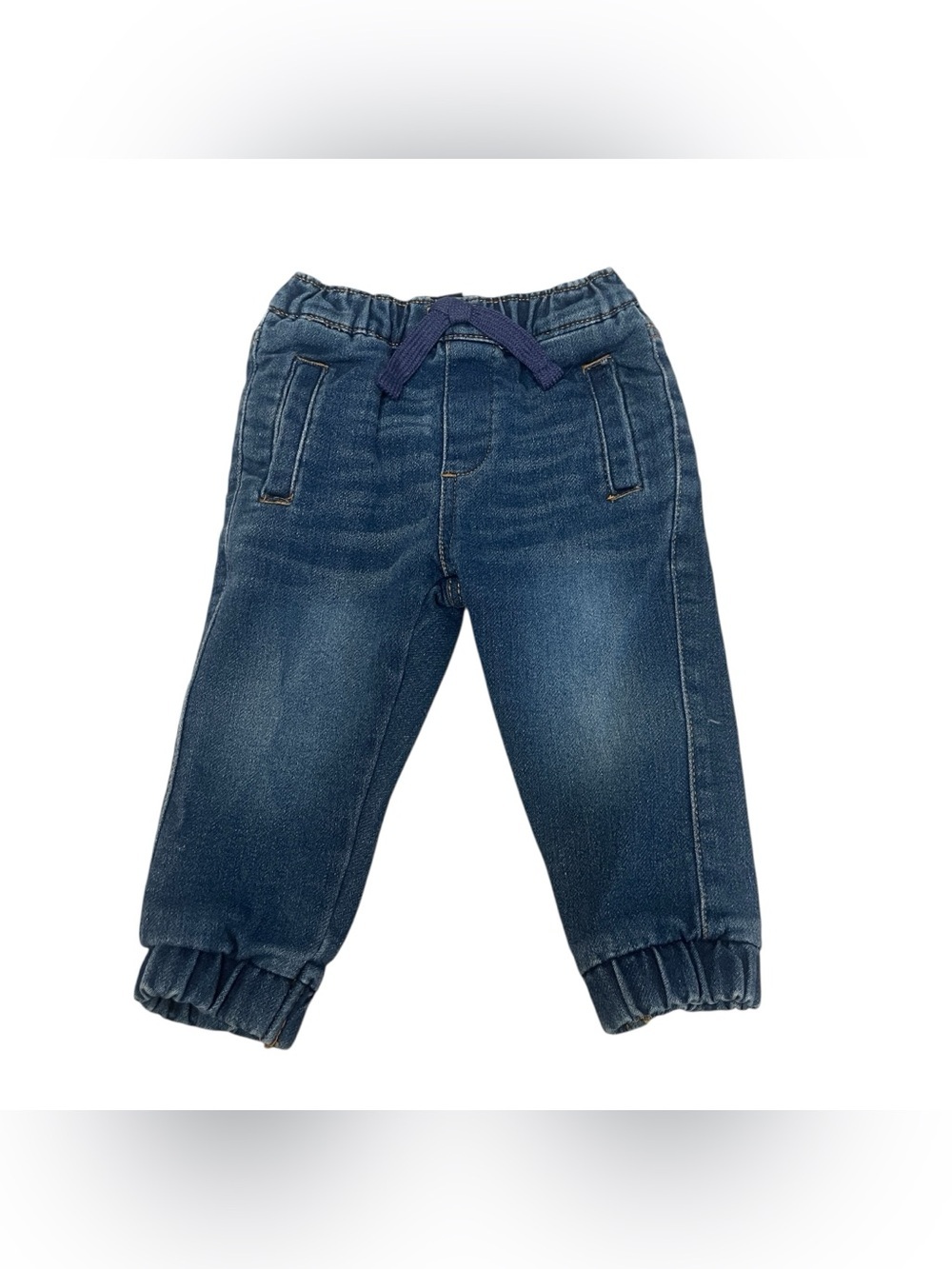 7 for all Mankind Baby Blue Denim Joggers Size 12 months